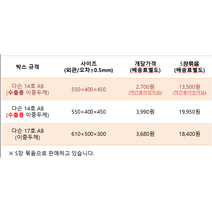 이중박스 두꺼운 택배 박스 수출용 큰 상자, 다슨 17호 AB, 1개