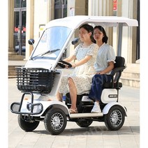 어르신전동차 다인승 노인전동차 삼륜전기차 어르신스쿠터 효도선물, 60V, D8 화이트 전자브레이크 800W