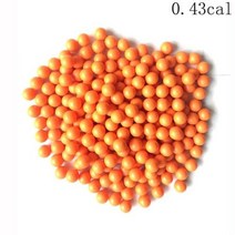 서바이벌 페인트볼 재사용 가능한 고무 페인트 볼 043cal 05cal 068cal야외, 0.43-500Pcs-Orange