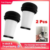 청소도구 Gorenje-SVC144FBK SVC216FR 유레카 Dexp 핸드 헬드 진공 청소기 용 헤파 필터 2 개 가정용 청소 부품, 한개옵션0, 한개옵션0