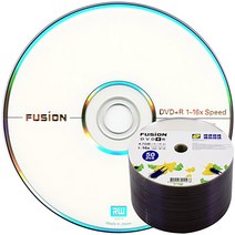 퓨전 16배속 4.7GB DVD+R 비닐래핑포장 50장/공DVD