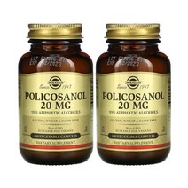 솔가 폴리코사놀 20mg 식물성 100캡슐 2병 사탕수수, 100정, 2개