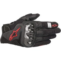 Alpinestars블랙z L 알파인스타MX1 에어 V 통기성 가죽 오토바이 장갑, Small, Black/Fluorecent Yellow