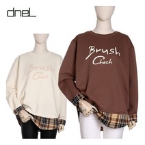 드넬 드넬 체크브러쉬맨투맨DT03852A