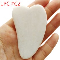 천연 옥 스톤 괄사 보드 스핑 도구 스파 바디 넥 마사지 스퍼 미용 관리 1개, 02 1PC Color C2