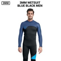 네오프렌 윈드 서핑 여성 3mm 잠수복 카이트 스쿠버 다이빙 수중 낚시 스피어피싱, XL, 08 1497 BU Wetsuit Men