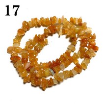 자연석 비정형 자갈 칩 비즈 타이거 청금석 보석 만들기 DIY 팔찌 목걸이 귀걸이 3-5MM, 17 17