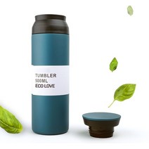 500ml 미니 진공 그립감 우수 스텐 텀블러 개인용 대량구매 단체구매 환영, 블랙