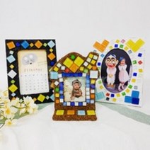 타일 액자 만들기 - 5인세트(직사각액자+볼클레이), 단품