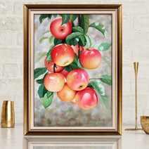 보석십자수주문제작 대형 빨간 사과 보석십자수 비즈공예 집에서할수있는취미 60 x 40cm