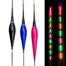 수광산업 고성능 LED 민물 수제 전자찌 야간 낚시 찌, (EF-08) 블랙 40.5cm