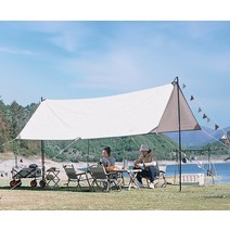 홀리데이 헥사 렉타 면 타프 글램핑 타프쉘 3X4M 대형 폴대, 단품, 단품