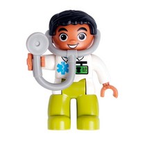 큰빌딩 블록 가족 구성원 직업 액세서리 의사 경찰 호환 벽돌 그림 모델 세트 키즈 장난감 선물, 14 Doctor (P25)