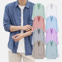 [DC358] 베이직 롤업 린넨셔츠