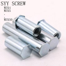 스터드용접기 50-500pcsM3 4.2mm 홀 블라인드 리벳 스터드 탄소강 블루 아연 도금 너트 PEM BSO, 20 M3x24(50pieces)