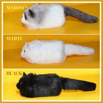 애완용 산책 이동 가방 켄넬 캐리어 눕눕백슈퍼 에뮬레이션 봉제 고양이 디자인 소프트 패션 핸드백 여성용, 03 BLACK_01 S