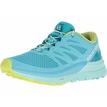 Salomon Sense Pro Max 신발 - 여성용 Blue Curacao/비치 글라스/애시드 라임 8.5