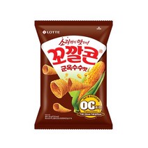 롯데 인간사료 스낵바 봉지 과자 꼬칼콘 군옥수수맛 134g 3봉 사무실다과 홈파티 1, 4개