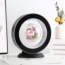 공중부양화분 아트스톤 슬릿자기 부상 LED 램프 인공 화분 꽃 서스펜션 플로팅 램프 공기 분재 장식 로맨, 02 B_02 US Plug