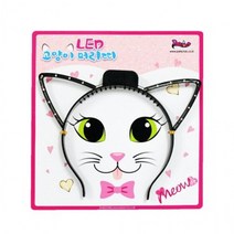 머리띠 파티클럽 126445 1개 LED 고양이 f20 칼라 20cmx17cm, 상세페이지 참조, 상세페이지 참조