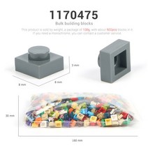 중국레고 100 그램/갑 Multicolour DIY 모델 빌딩 블록 장난감 부품 대량 벽돌 레고 선물, 11 1170475