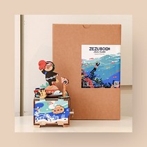 [제주커머스] 제주 DIY 오토마타 해녀 오르골 음악상자 뮤직박스 어린이 선물
