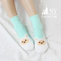 [NY코튼클럽]여성 극세사 애니멀 수면 양말 8011 3족