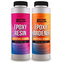 Epoxy Resin Crystal Clear Resin Kit Art Boat and Tabletop | 16oz Kit Set 2 Part Countertop Marine Gr, 1
