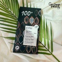 비바니 유기농 무설탕 카카오 100% 비건 다크초콜릿, 80g, 6개