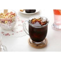 시리얼 커피 파르페 깊이감있는 튼튼한유리컵(2종) 머그컵제작, 일자굽 머그 (440ml)