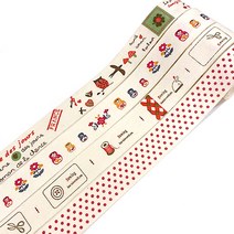 (주)아트인 레드 쁘띠 라벨리본 4종 세트(20mm-90cm), 단일옵션
