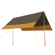 Lvcaofang 캠핑 방수 천막 L14003, 1개, 카키 + 옐로우