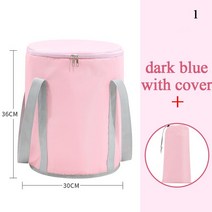 접이식 발 욕조 휴대용 목욕 가방 물통 대용량 절연 목욕 피트 스파 마사지 세척 욕조 야외 여행, 1