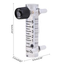 유량계 가스 조절기 LZQ-3 Acylic 0-5LPM (산소/공기/가스 용 제어 밸브 포함), 한개옵션0