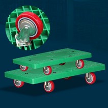 생활공감 달리 소 그린 PVC_다용도 구르마 운반카트 구루마, 단품