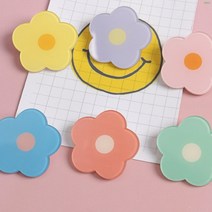 가방 모자 옷 장식 액세서리 아크릴 플라워 뱃지 옷핀 브로치 -옐로우