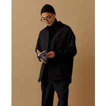 [RAUM MEN] 블랙 울 신슐레이트 셔켓 ROJU0F896BK
