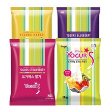 보라리빙 요거트 플레인 딸기 블루베리 망고 파우더, 요거에스 요거트파우더 플레인1kg