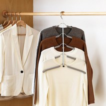 5단 멀티 옷 정장 논슬립 옷걸이 걸이 행거, 선택완료, 아이보리