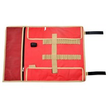 야외 캠핑 장비 스테이크 보관 가방 텐트 옥스포드 패브릭 케이스 텐트 못 캠핑 휴대용 해머 로프 보관 도구, 빨간색