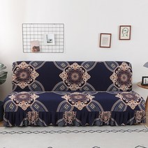 팔받침없는 소파커버 스판 쇼파 커버 덮개 소파시트, 로얄 블루 노르딕 클래식_길이 180-200적합