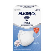 크리넥스 KF80 라이트핏 마스크 소형 10PX4개, 4개, 10매