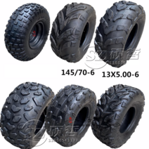 ATV 4륜 6인치 타이어 비치 모래사장 오토바이 145/70-6 인치 13X5.00-6 사발이 진공 타이어, 14X5.00-6 에이 플라워