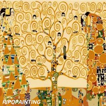 DIY 유화그리기세트 피포페인팅 물감 붓 MS8902 클림트의생명의나무 명화 쉬운그림 그리기 피포페인팅 주문제작, 단품