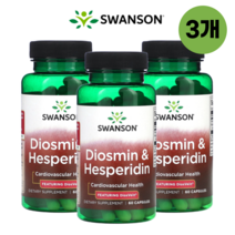 [3개묶음] 스완슨 디오스민 헤스페리딘 60캡슐, 3개, 60정