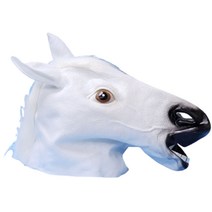 백마 말가면 가면 인싸 관종템 동물 캐릭터 웃긴 마스크 생일 파티 라텍스 생파 소품