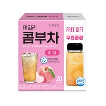 다농원 데일리 콤부차 피치 분말 20개입 보틀 무료 GIFT 콤푸차