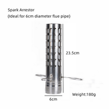 휴대용 텐트 나무 스토브 야외 장작 스토브 창 스토브 액세서리 캠핑 스테인레스 스틸 요리 난방 스토브, 스파크 방지기