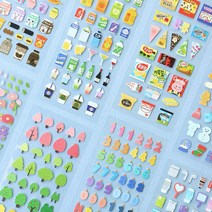 타이니 리무버블 스티커 다꾸 폴꾸 일러스트 데코 귀여운 디자인 인스 다이어리 꾸미기, 05 FLOWER