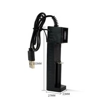 호환 1/2/4 슬롯 18650 26650 배터리 충전기 LED 스마트 빠른 충전 USB 충전식 리튬 배터리 충전기 독 스테이션 크래들, 슬롯 1개